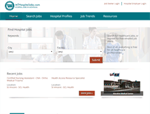 Tablet Screenshot of mthospitaljobs.com